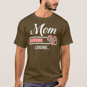 Camiseta Mamãe carregando 2024 para o anúncio da gravidez