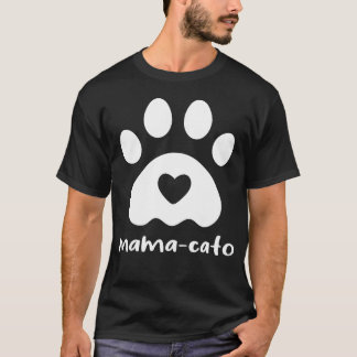Camiseta Mamãe CatoCat Mamãe Gato Gato Gato Gato Gato Gato