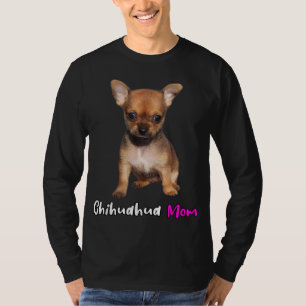 Camiseta Mamãe Chihuahua cachorros presentes
