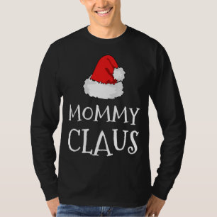 Camiseta Mamãe Claus Christmas Hat Family Group Corresponde