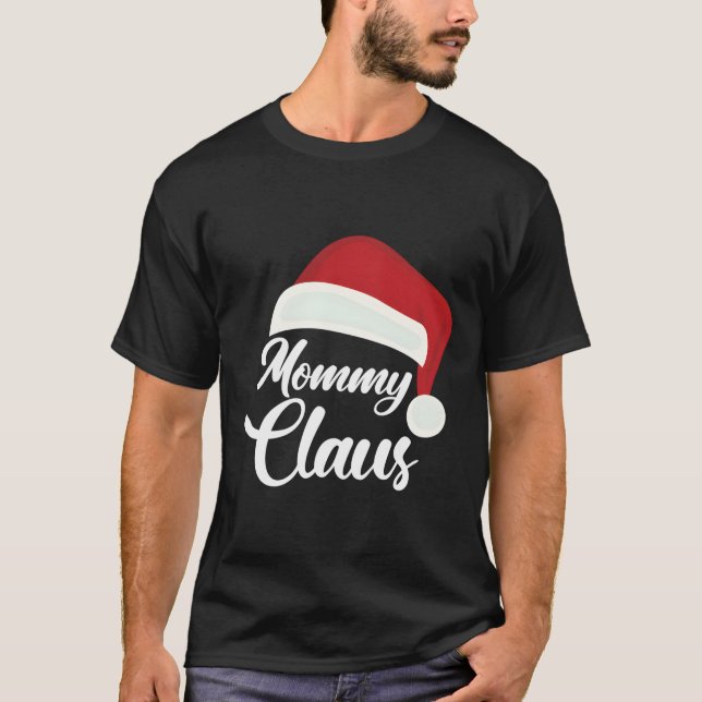 Camiseta Mamãe Claus Christmas Santa Hat (Frente)