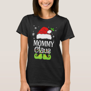 Camiseta Mamãe Claus Família Correspondente Mamãe Claus Paj