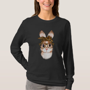 Camiseta Mamãe Coelhinha da Páscoa Fofa Leopardo da Páscoa
