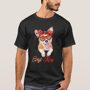 Camiseta Mamãe Corgi Cachorrinho Fofo  Mamãe Cachorro Dia d