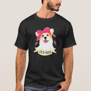 Camiseta Mamãe Corgi Fofa Para Mamãe de Corgi Galês de Pemb
