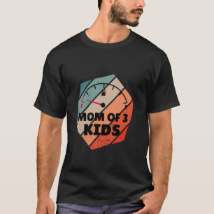 Camiseta Mamãe, crianças cansadas, medidor de combustível v
