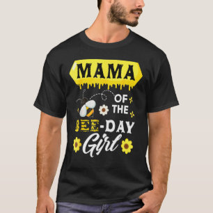Camiseta Mamãe Da Abelha Aniversária Família Que Correspond