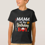 Camiseta Mamãe Da Família De Pescaria Birthday Corresponden<br><div class="desc">Mamãe Do Garoto De Aniversário Da Família De Pesca Festa De Dia</div>