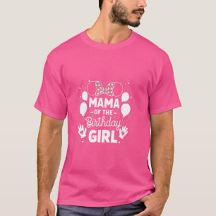 Camiseta Mamãe Da Família De Ratos De Aniversário
