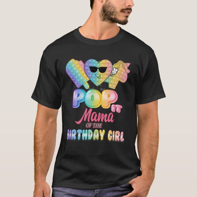 Camiseta Mamãe Da Festa De Noivado De Pop (Frente)