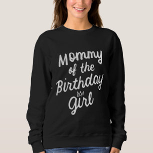 Camiseta Mamãe Da Filha De Aniversário Que Corresponde À Fa