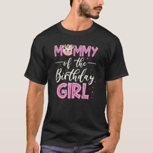 Camiseta Mamãe Da Garota De Aniversário Fazendo Barnyard Bi