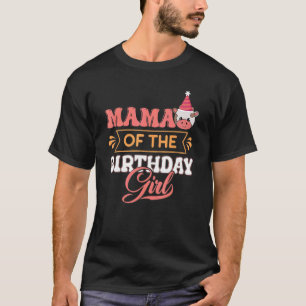 Camiseta Mamãe Da Garota De Aniversário Fazendo Barnyard Bi
