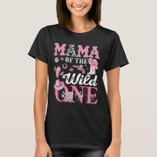 Camiseta Mamãe Da Garota-primeiro aniversario Selvagem De A