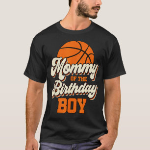 Camiseta Mamãe Da Mãe De Basquete De Aniversário