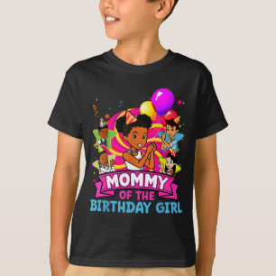 Camiseta Mamãe da Menina de Aniversário Boneca Gracie Nk Fa