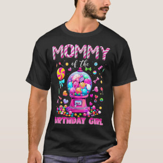 Camiseta Mamãe Da Menina De Aniversário Doce Doce Aniversár