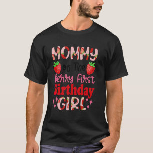Camiseta Mamãe da Menina do Primeiro Aniversário da Baga Do