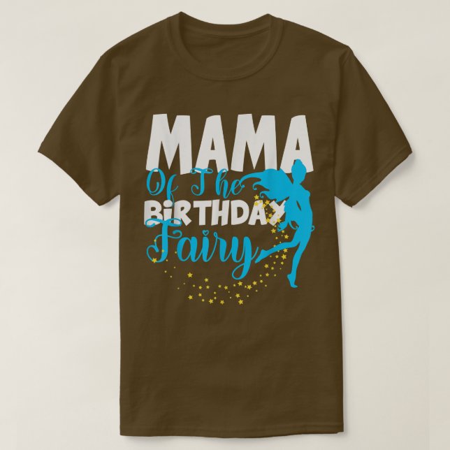 Camiseta Mamãe da Praça de Aniversário da Fada de Aniversár (Frente do Design)
