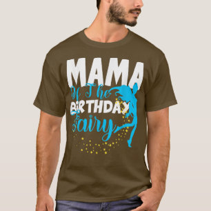 Camiseta Mamãe da Praça de Aniversário da Fada de Aniversár