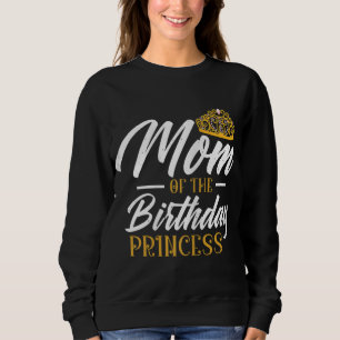 Camiseta Mamãe Da Princesa De Aniversário Mãe Mamãe Rainha