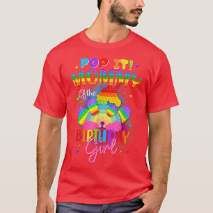 Camiseta Mamãe da Rapariga de Aniversário do Unicórnio Rapa