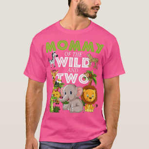 Camiseta Mamãe da selva Safari A do Jardim Zoológico Selvag