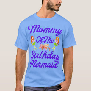 Camiseta Mamãe Da Sereia De Aniversário 20