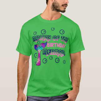 Camiseta Mamãe da sereia de aniversário 28