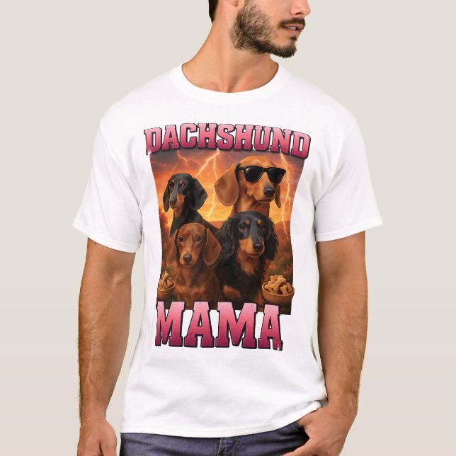 Camiseta Mamãe Dachshund (Frente)