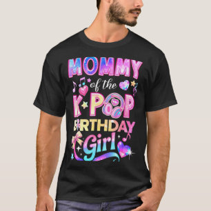 Camiseta Mamãe das garotas de aniversário do k-pop música c