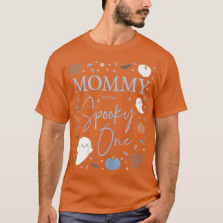 Camiseta Mamãe das mulheres do menino assustador do primeir