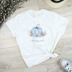 Camiseta Mamãe de Abóbora Azul para ser