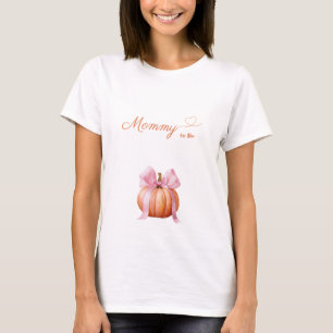 Camiseta Mamãe de abóbora rosa do Arco a ser