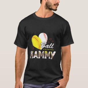 Camiseta Mamãe de Ambos Beisebol Softball Dia da Mãe para F