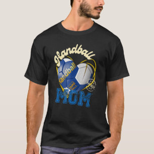 Camiseta Mamãe de andebol as mulheres dão um almôndegas a m