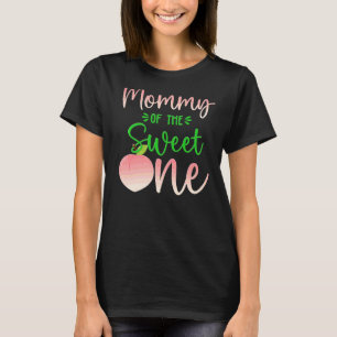 Camiseta Mamãe De Aniversário Um Pêssego 1rua Fruta De Verã