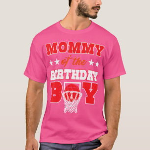 Camiseta Mamãe De Basquete Do Aniversário