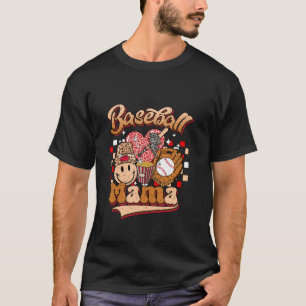 Camiseta Mamãe De Beisebol Mãe De Ambos Leopardo Softball M