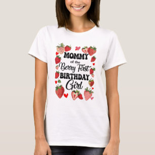 Camiseta Mamãe De Berry First Birthday Girl Sweet One S