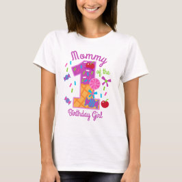 Camiseta Mamãe de Candyland do Primeiro pirulito de anivers