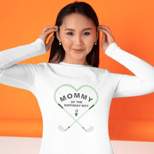 Camiseta Mamãe De Chá de fraldas De Golfe Moldada Por Amor