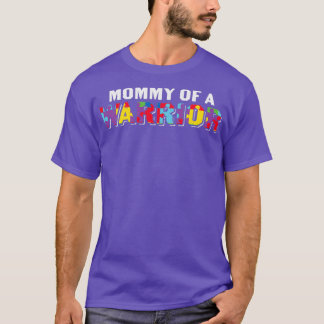Camiseta Mamãe De Consciência Autismo De Um Autismo Guerrei