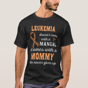 Camiseta Mamãe de conscientização para a leucemia apoia gue