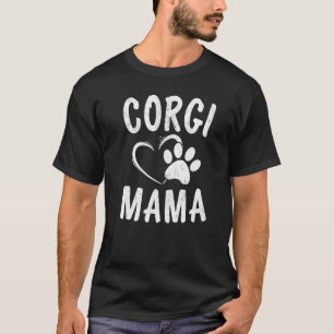 Camiseta Mamãe de Corgi Galês Divertida Roupas para Animais