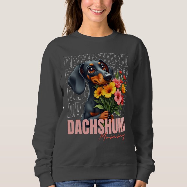 Camiseta Mamãe de Dachshund (Frente)