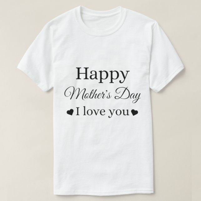 Camiseta Mamãe de dia de as mães de dia de as mães feliz mã (Frente do Design)