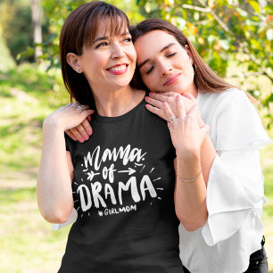 Camiseta Mamãe de Drama #namorada dia de as mães engraçado