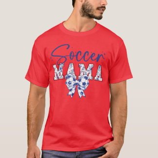 Camiseta Mamãe de Futebol Coquette Laço Engraçado Futebol M