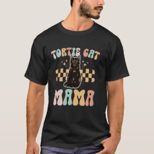 Camiseta Mamãe de Gata Tortie Dona de Gata Casaco de Tartar